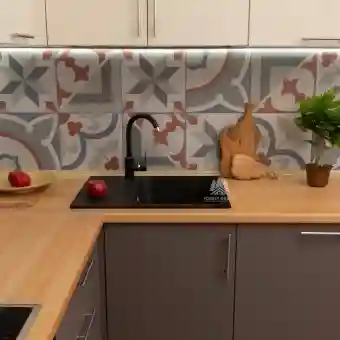 Этапы установки кухонного фартука